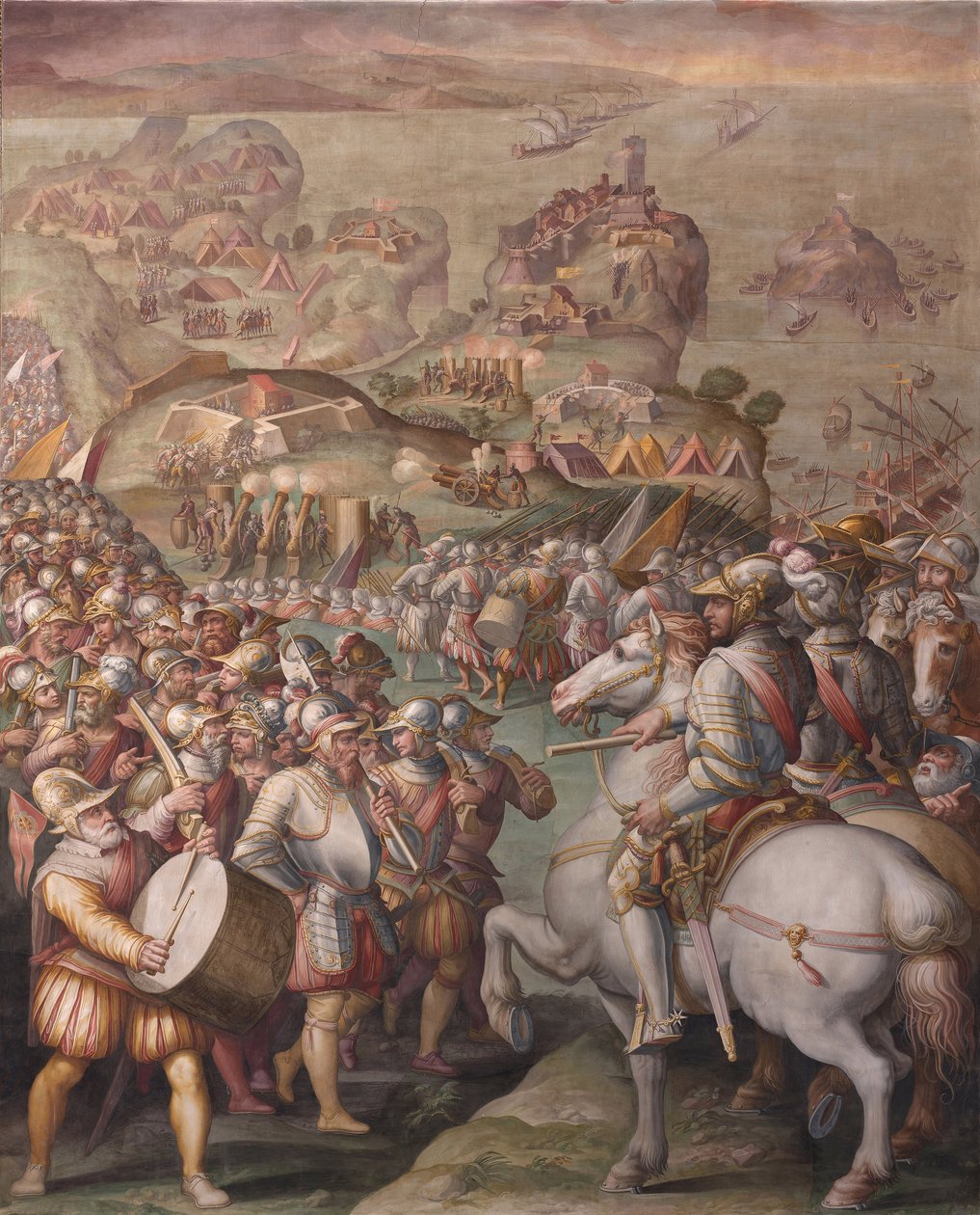 पोर्टो एर्कोले का कब्जा, 1568-1570 द्वारा जियोर्जियो वासरी