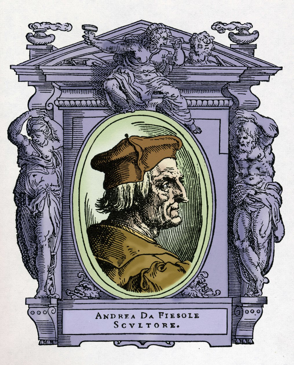 ANDREA DA FIESOLE का पोर्ट्रेट (एंड्रिया फेर्रुची द्वारा जियोर्जियो वासरी
