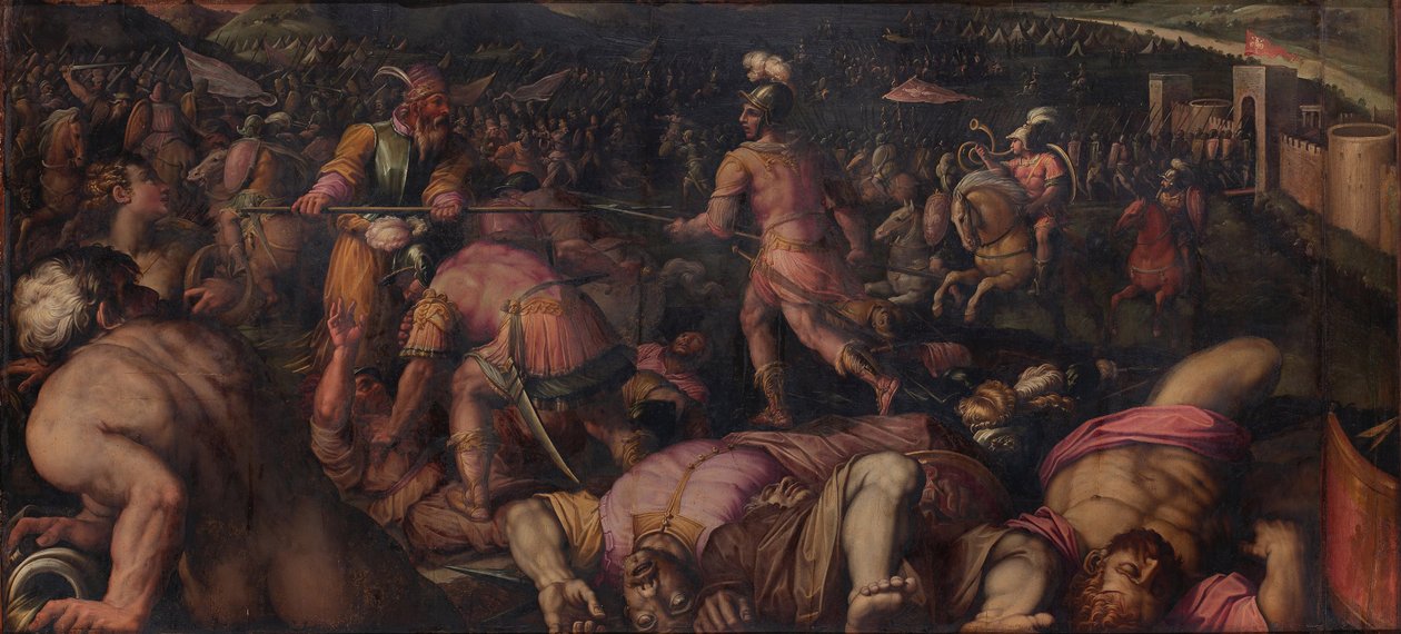 406, 1563-1565 में फ़ेसुले में रैदासियस के खिलाफ लड़ाई द्वारा जियोर्जियो वासरी