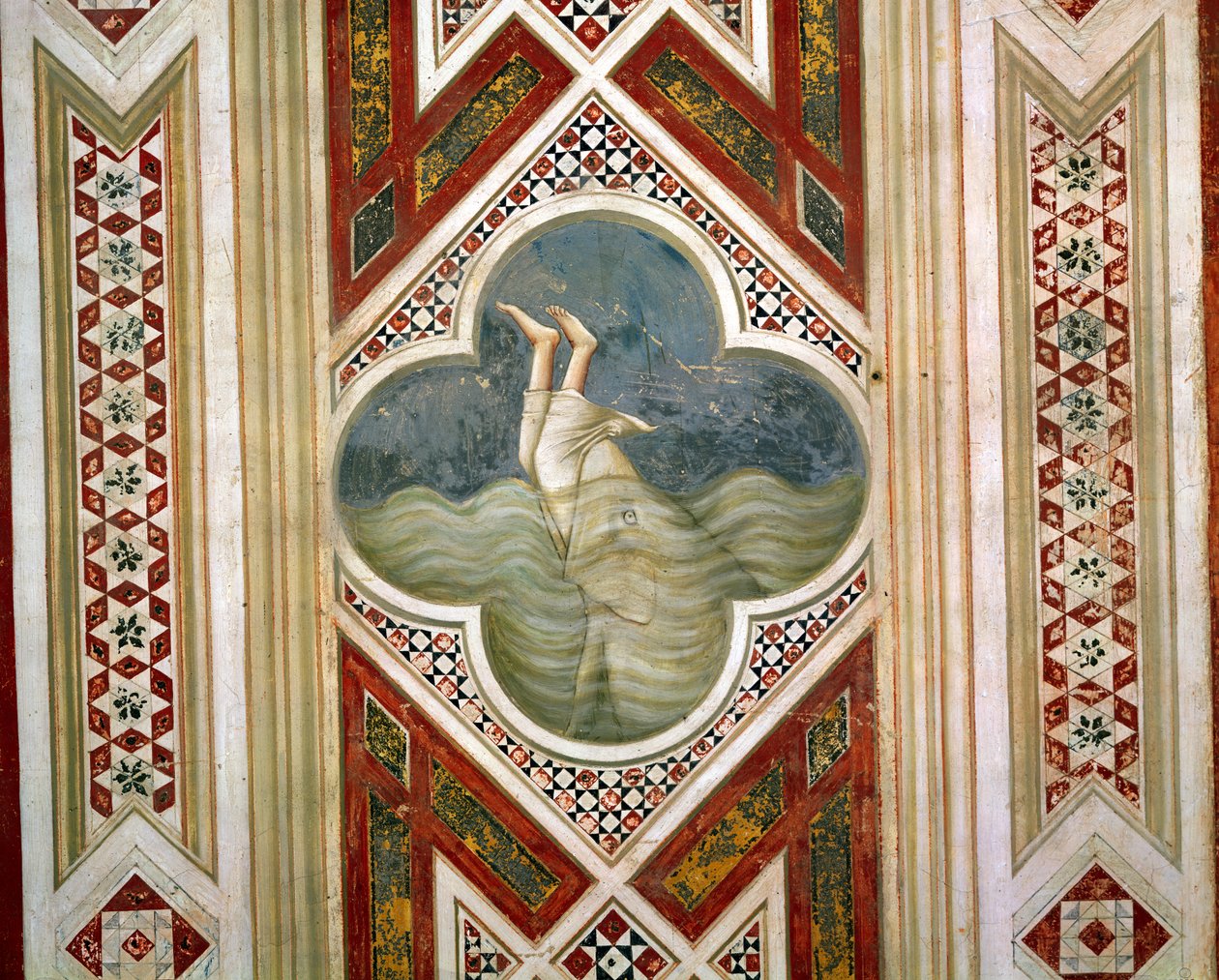 योना और व्हेल, c.1305 द्वारा गियोटो डि बॉन्डोन