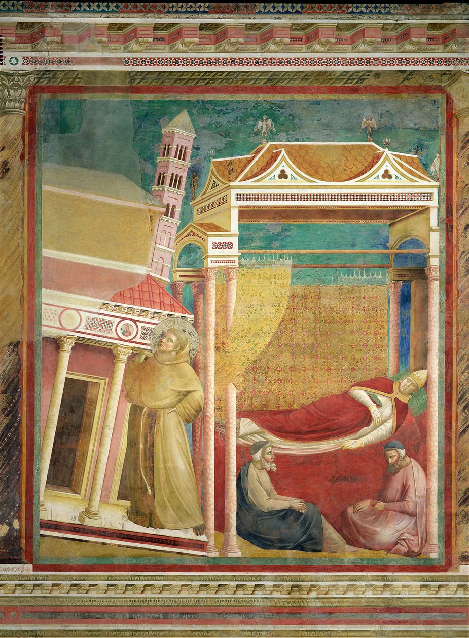 दि ड्रीम ऑफ इनोसेंट III, 1297-99 द्वारा गियोटो डि बॉन्डोन