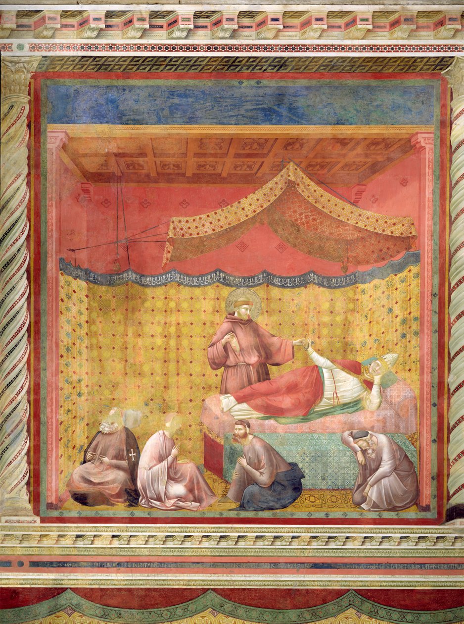 पोप ग्रेगरी IX का विजन (1170-1241) 1297-99 द्वारा गियोटो डि बॉन्डोन
