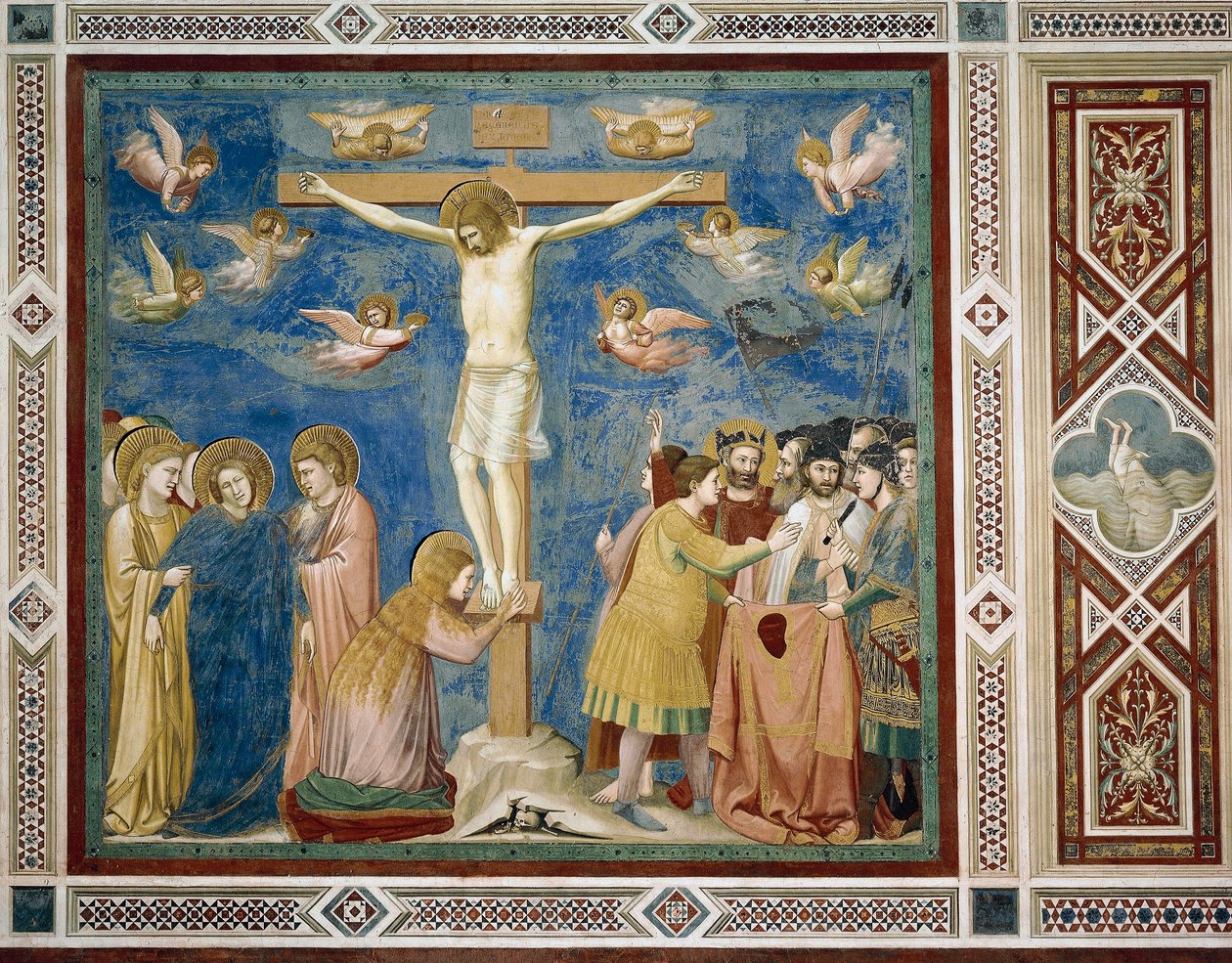 क्रूसीफिकेशन, विस्तार से जीवन और मसीह का जुनून, Giotto . द्वारा द्वारा गियोटो (c.1266 1337)