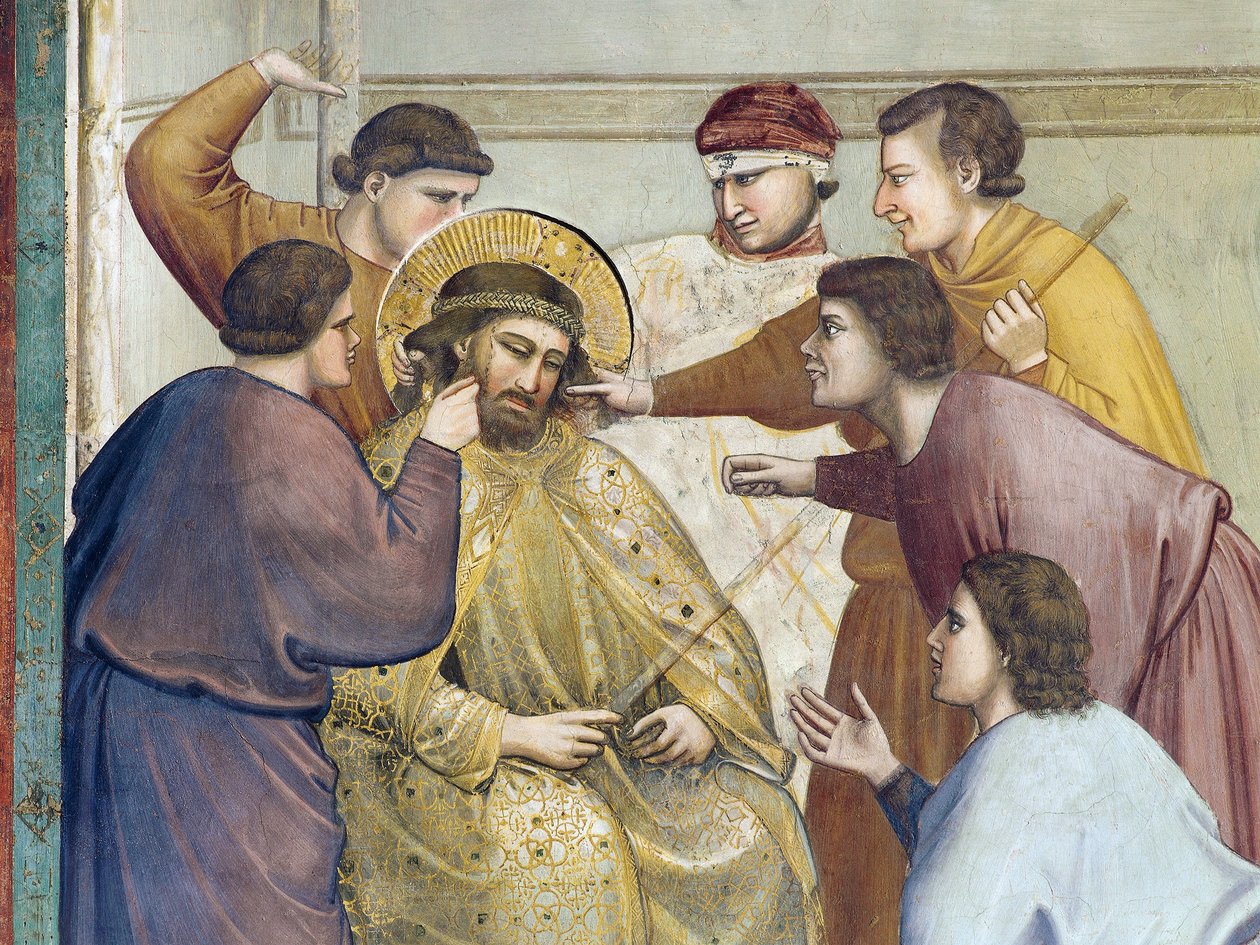 क्राइस्ट का ध्वजवाहक, जीवन से विस्तार और मसीह का जुनून, Giotto . द्वारा द्वारा गियोटो (c.1266 1337)