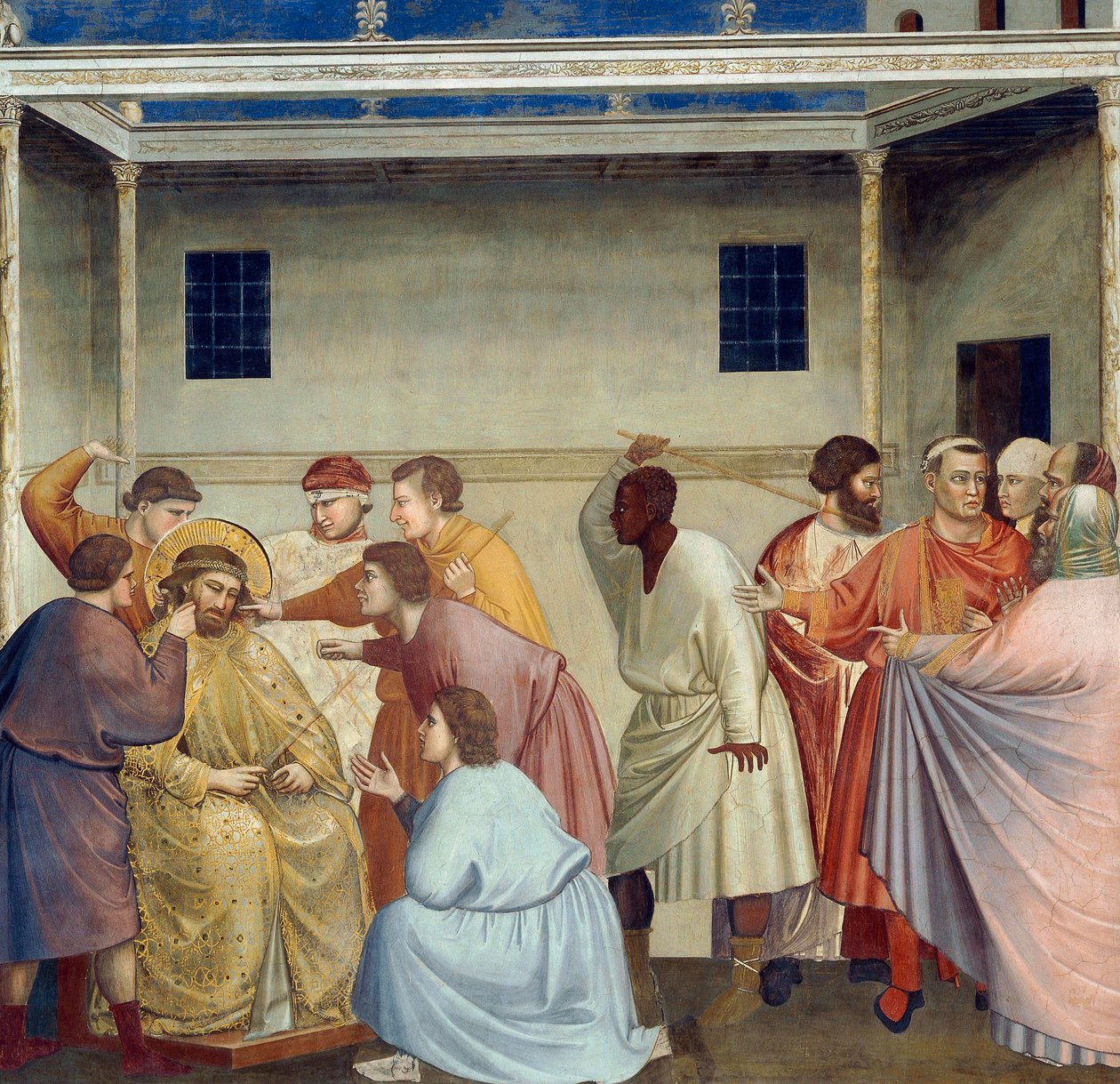 क्राइस्ट का ध्वजवाहक, जीवन से विस्तार और मसीह का जुनून, Giotto . द्वारा द्वारा गियोटो (c.1266 1337)