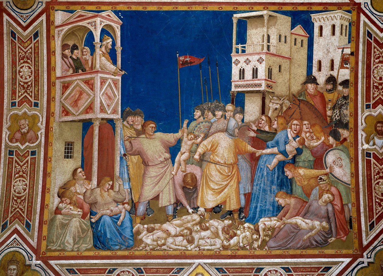 मासूमों फ्रेस्को के नरसंहार द्वारा Giotto di Bondone (1267-1337) द्वारा गियोटो (c.1266 1337)