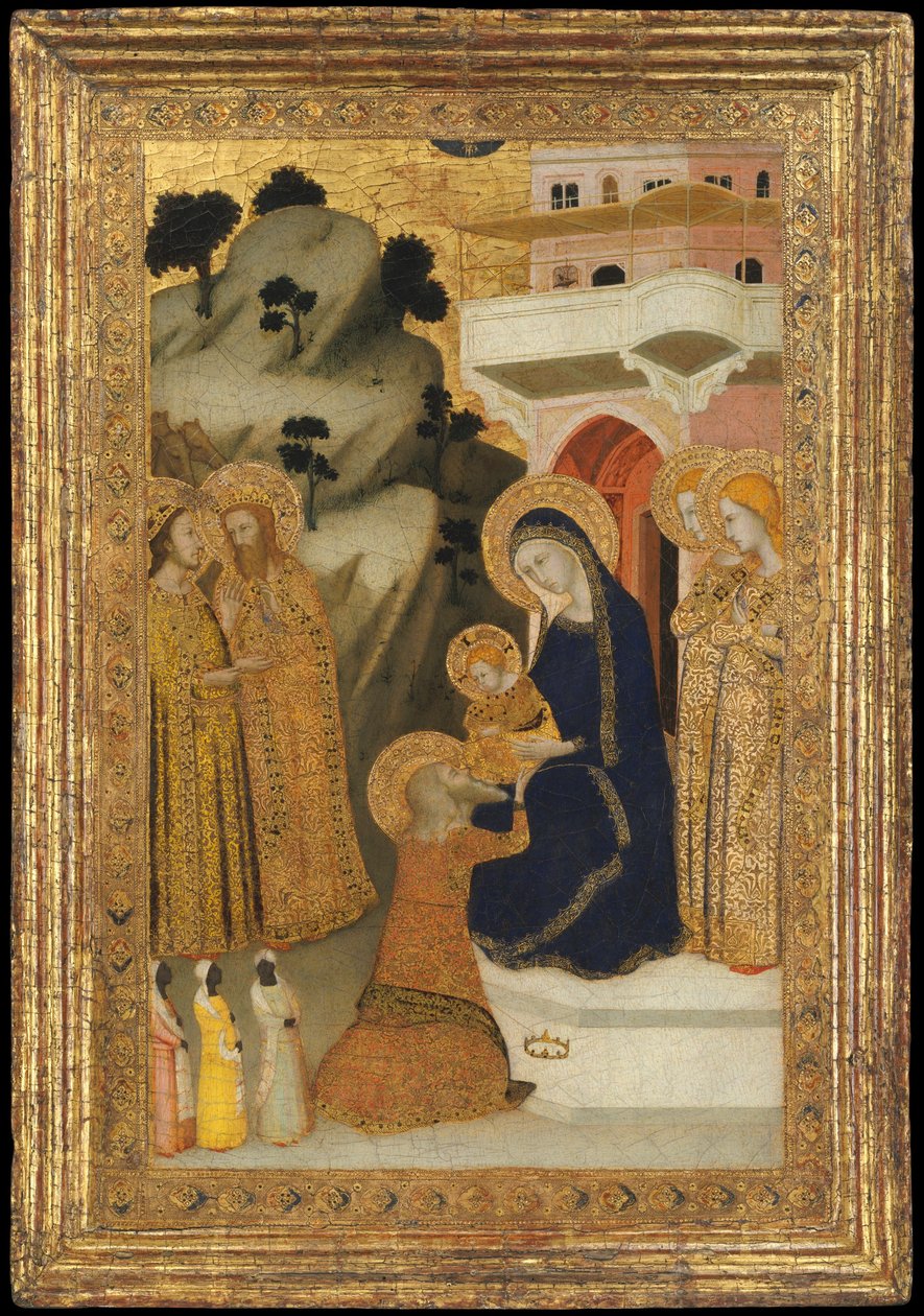 मागी का आराधन, c.1340-43 द्वारा गियोटो डि बॉन्डोन