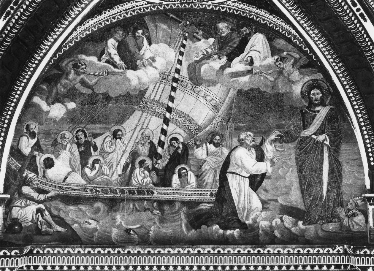 सेंट पीटर की मोज़ा (मोज़ेक) द्वारा Giotto di Bondone के बाद Giotto di Bondone के बाद
