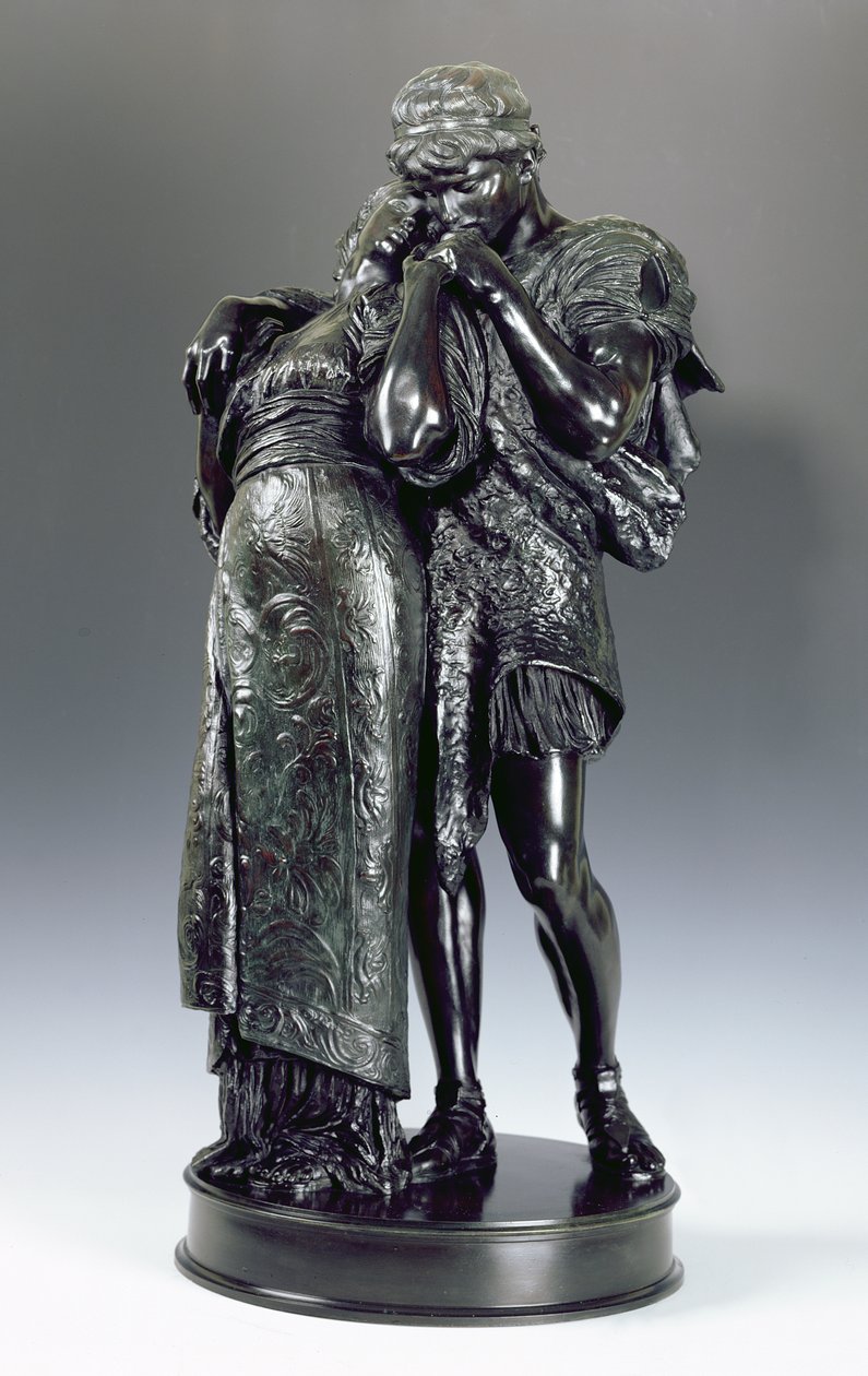 पहने, c.1885 (कांस्य) द्वारा जियोवन्नी बतिस्ता अमेंडोला