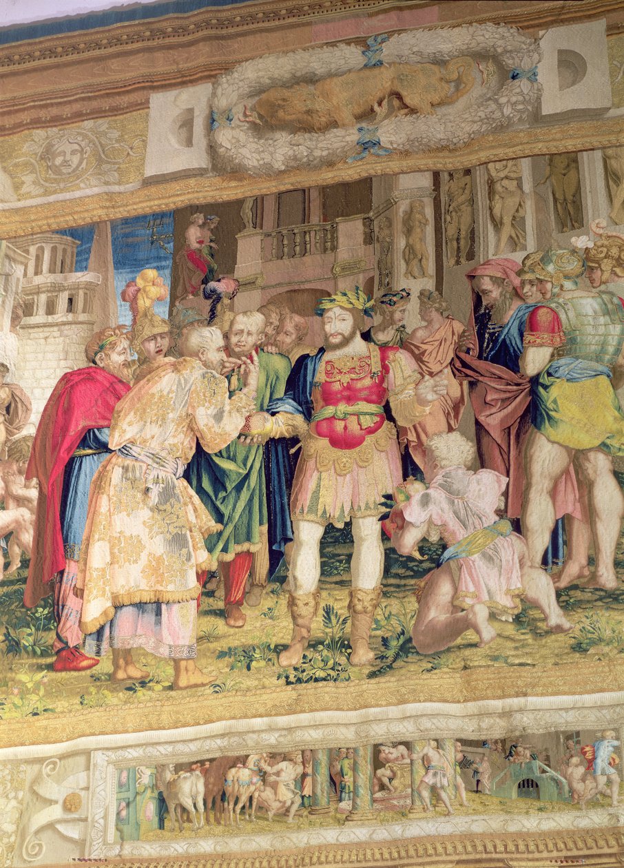 राज्यों का एकीकरण, फ्रांस का फ्रांसिस I (1494-1547) (टेपेस्ट्री) दिखाना द्वारा जियोवन्नी बतिस्ता रोसो फियोरेंटिनो