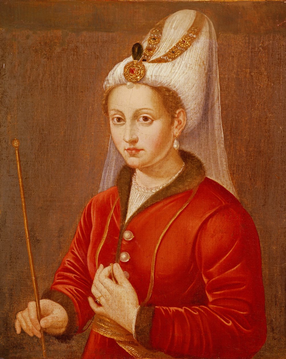 पोर्ट्रेट को कैथरीन कॉर्नारो, साइप्रस की रानी, c.1470 माना जाता है द्वारा जियोवन्नी बेलिनी