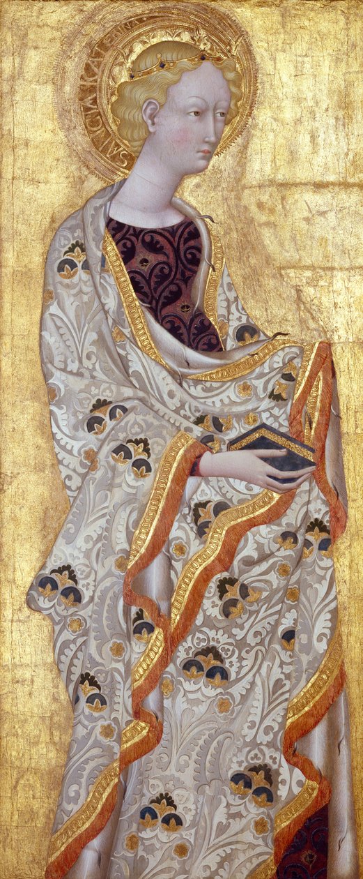सेंट कैथरीन, c.1435-40 (लकड़ी पर तड़का और सोने की पत्ती) द्वारा जियोवन्नी दी पाओलो दी ग्राज़िया