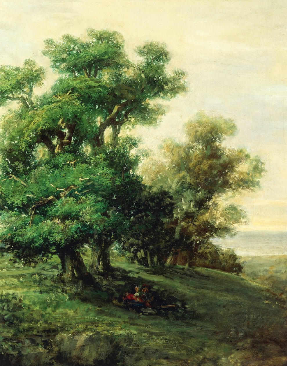 लैंडस्केप, जियोवानी कार्नोवली या कार्नेवाली द्वारा पिक्सियो (1804-1873) के रूप में जाना जाता है, विवरण द्वारा जियोवानी कार्नोवालिक