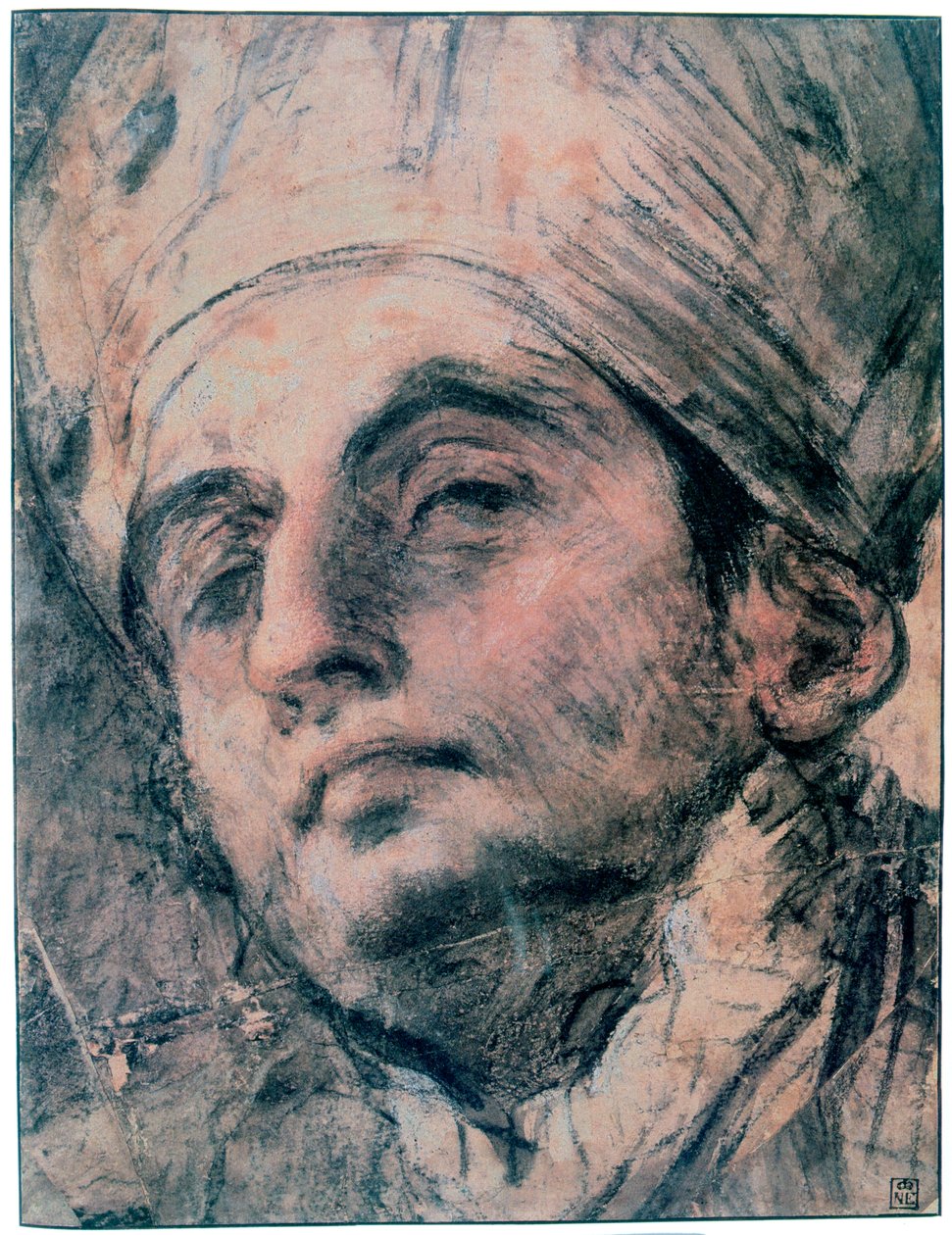 पोर्ट्रेट अध्ययन, c1676-1727 द्वारा जियोवन्नी एंटोनियो पेलेग्रिनी