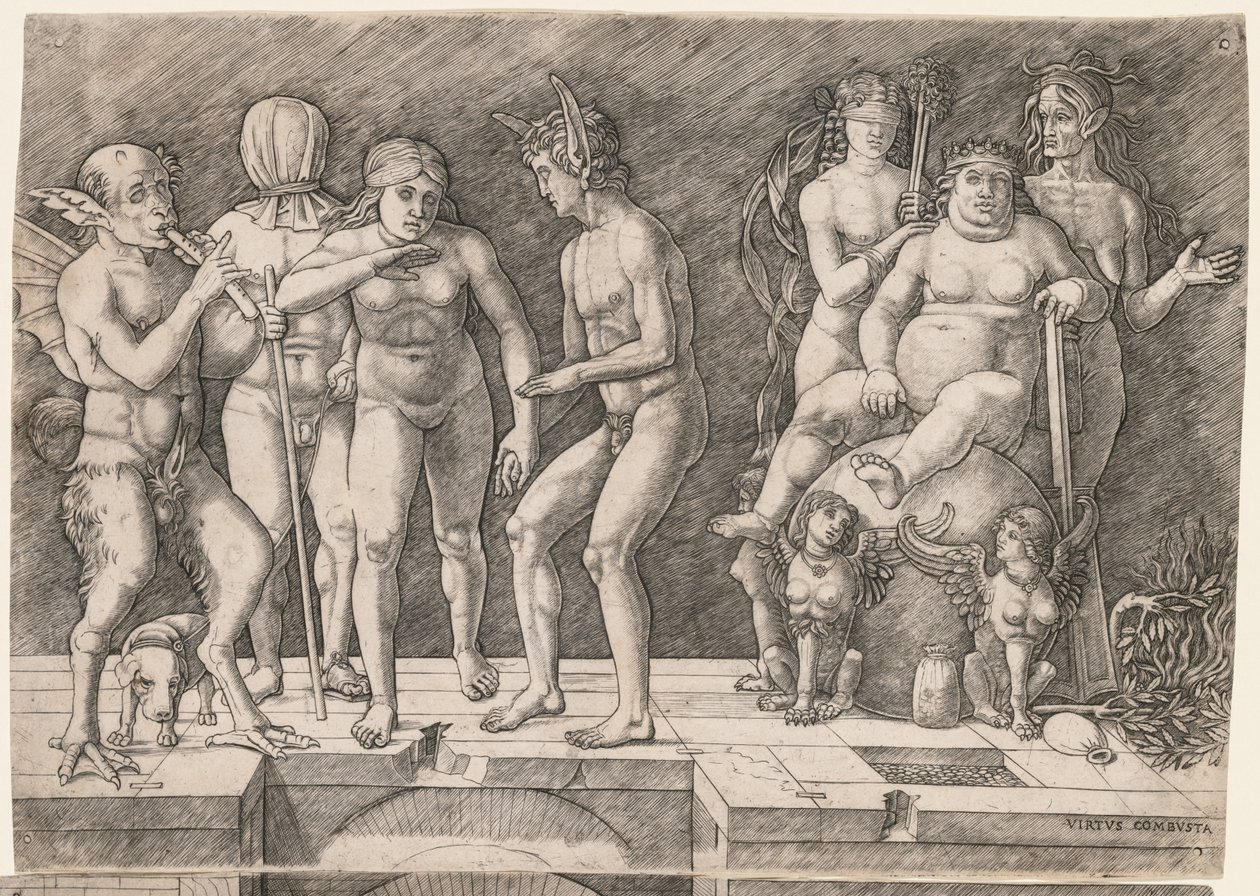 अज्ञानता के पतन का रूपक मानवता: सदाचार संयोग, सी। 1500-1505। द्वारा जियोवन्नी एंटोनियो दा ब्रेशिया