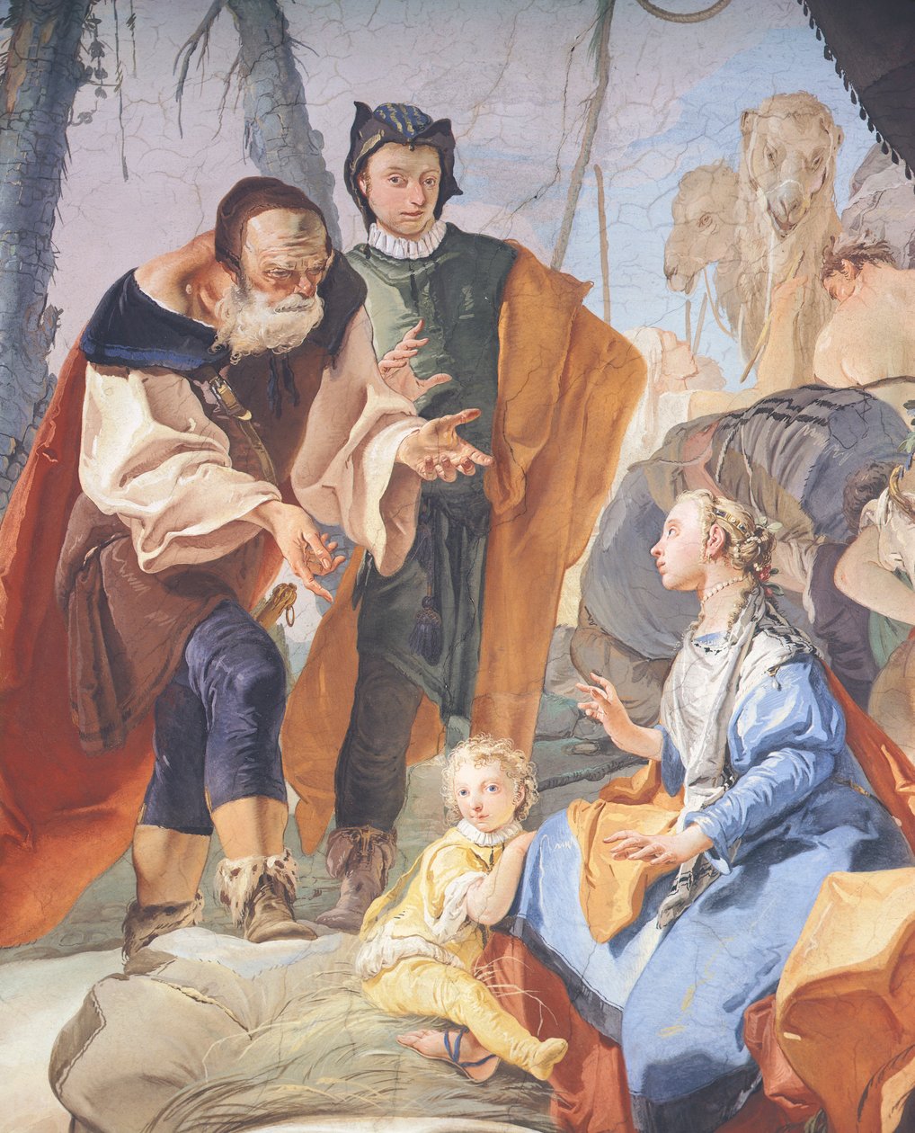 उडीन में आर्कबिशप पैलेस की गैलरी में भित्ति चित्र Giambattista Tiepolo (1696-1770) द्वारा, विस्तार से द्वारा जियोवन्ती बतिस्ता टाईपोलो