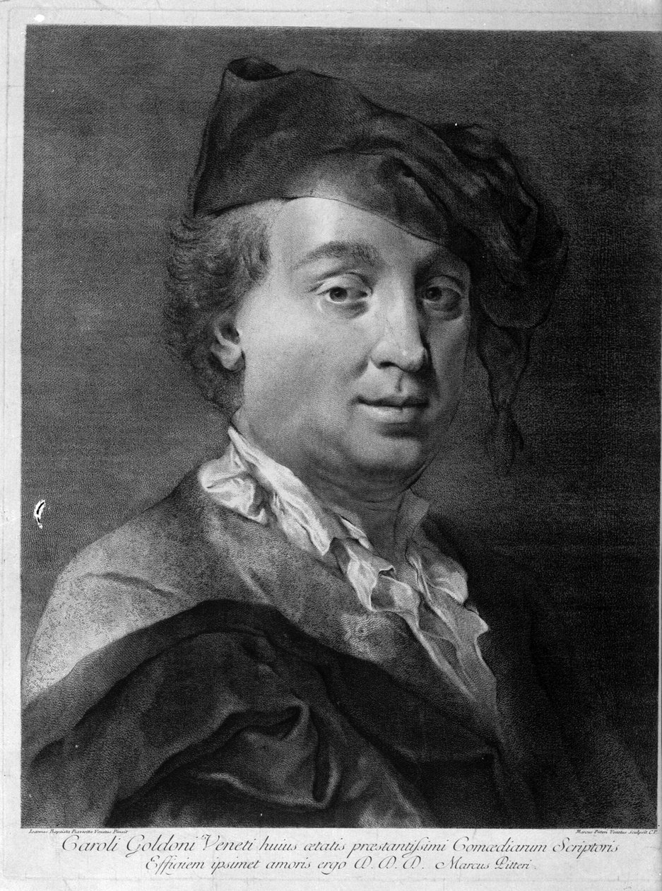 कार्लो गोल्डोनी 1707-1793, 18 वीं शताब्दी के मध्य में। द्वारा जियोवन्ती बतिस्ता पियाज्ज़ेटा
