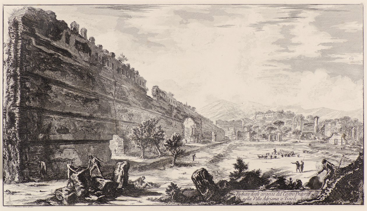 टिवोली में विला एड्रियाना में डिगली अवंज़ी डेल कास्त्रो प्रिटोरियो द्वारा जियोवन्नी बतिस्ता पिरनेसी