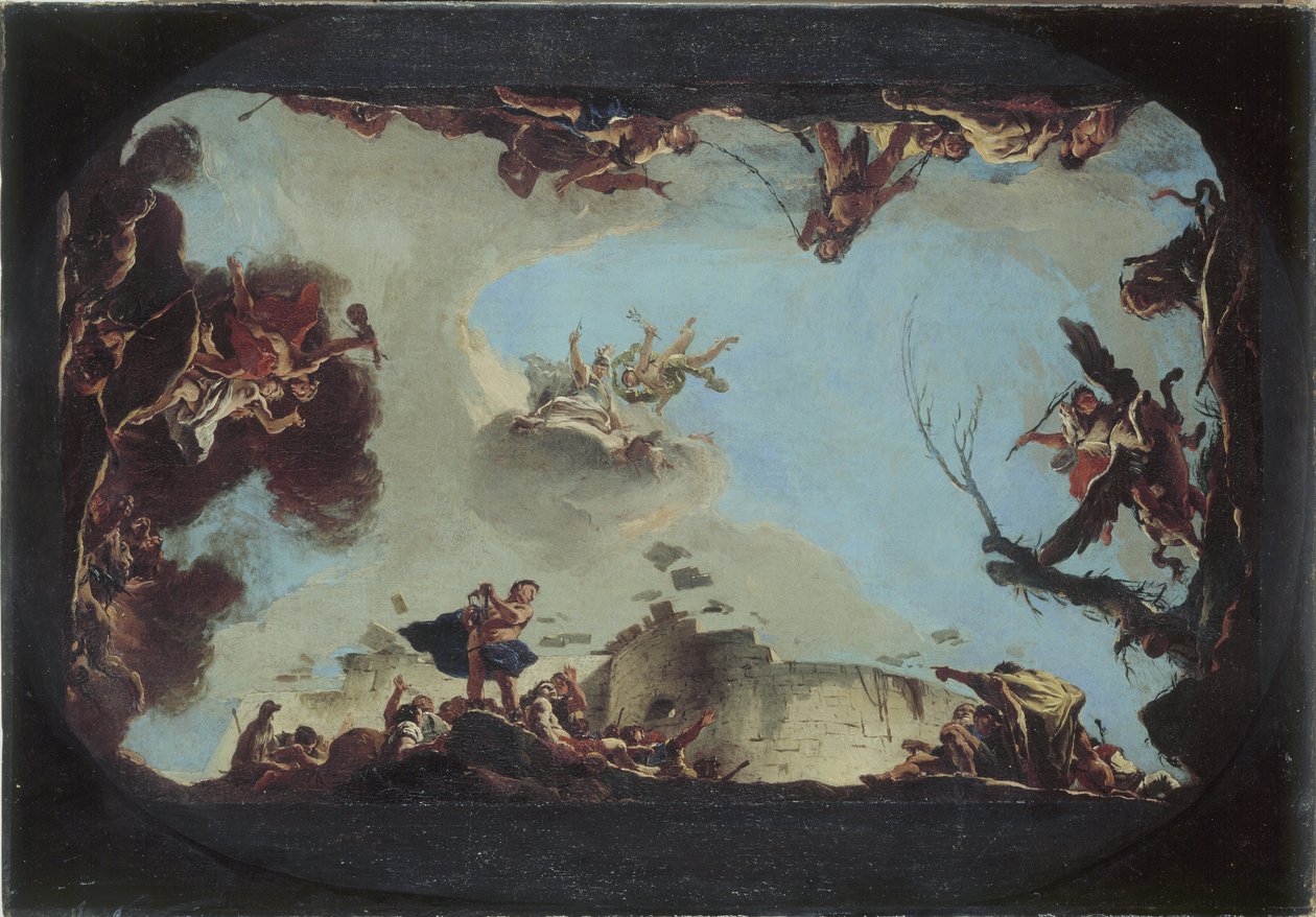 एलक्वेन्स की शक्ति का रूपक, c.1725 द्वारा जियोवन्ती बतिस्ता टाईपोलो