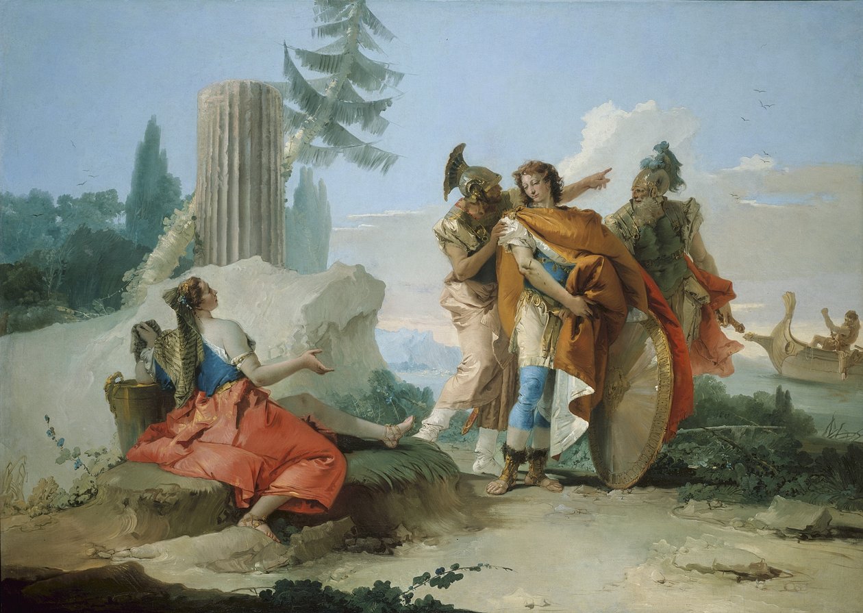 रिनाल्डो द्वारा छोड़ी गई आर्मिडा, 1742-45 द्वारा जियोवन्ती बतिस्ता टाईपोलो