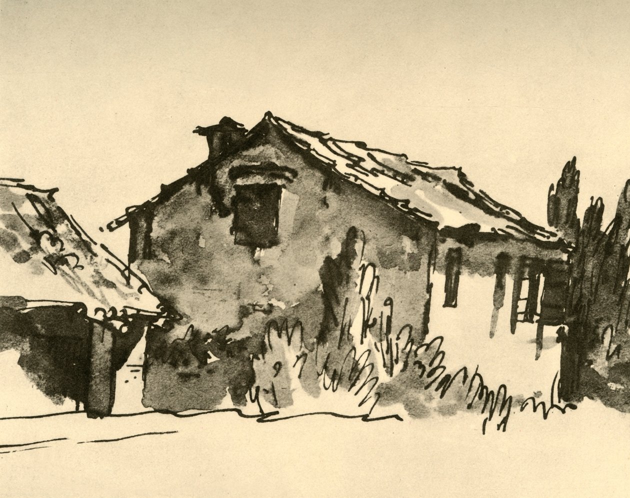 कंट्री हाउस, 18 वीं सदी के मध्य, 1928 द्वारा जियोवन्ती बतिस्ता टाईपोलो