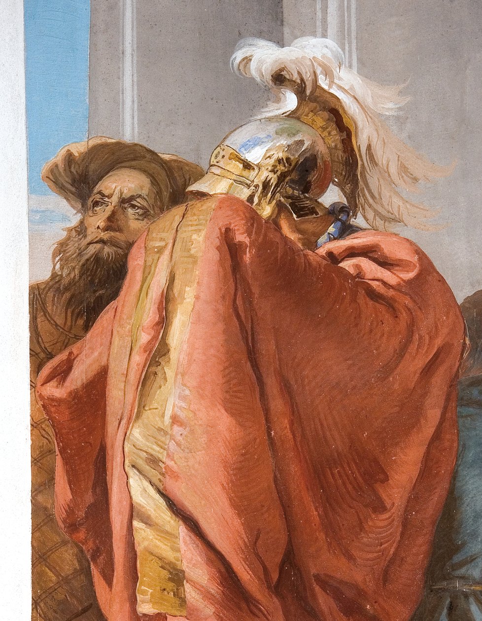 Agamemnon का विस्तार, इज़ेनजेनिया के बलिदान से, पालज़िना में प्रवेश हॉल से, 1757 द्वारा जियोवन्ती बतिस्ता टाईपोलो