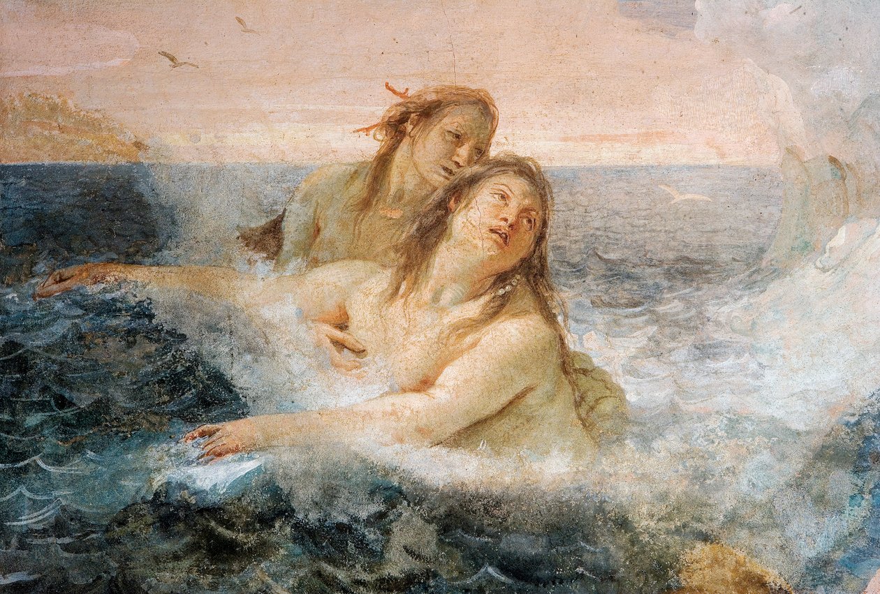 Thetis का विस्तार, Thetis ने अपने बेटे अकिलिस को सांत्वना देते हुए, पलज़िना में इलियड के कमरे से, 1757 द्वारा जियोवन्ती बतिस्ता टाईपोलो
