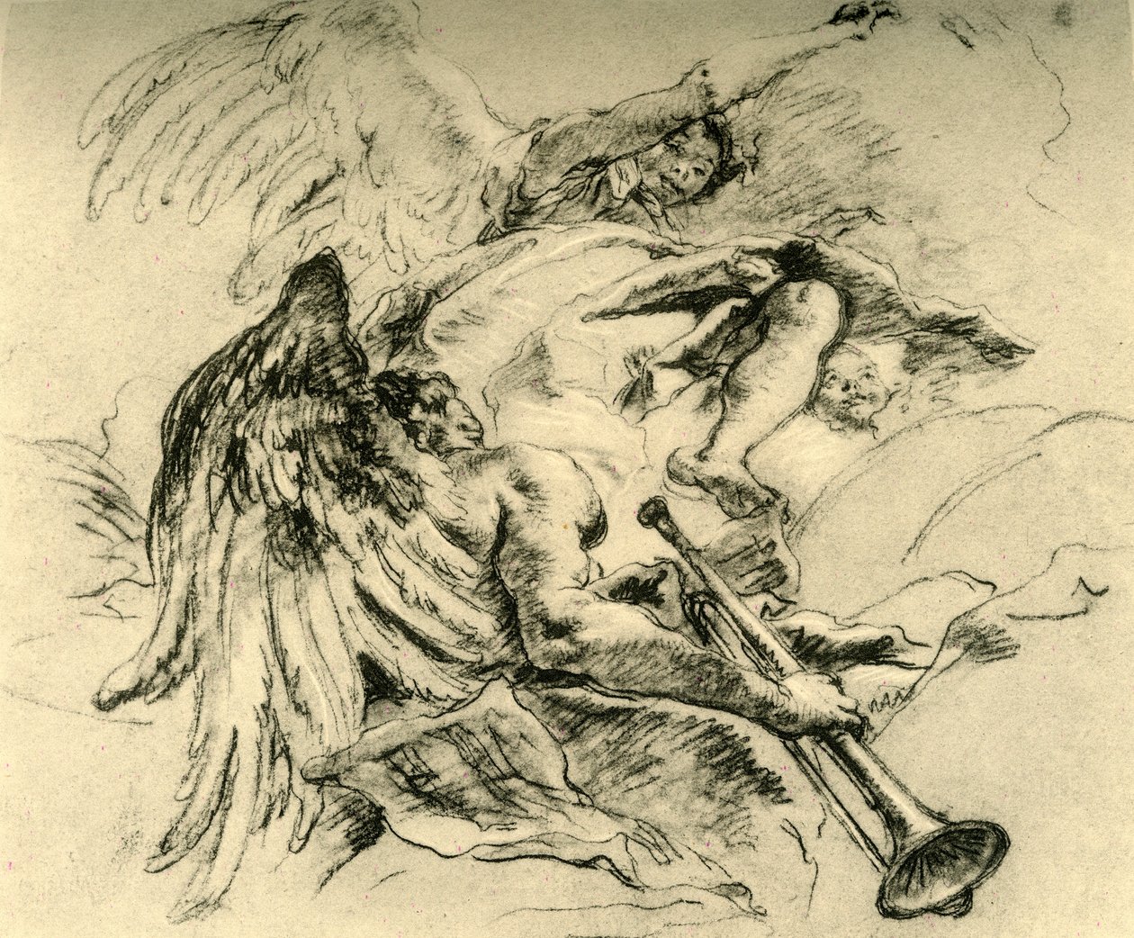 एन्जिल्स का समूह, c1754, 1928 द्वारा जियोवन्ती बतिस्ता टाईपोलो