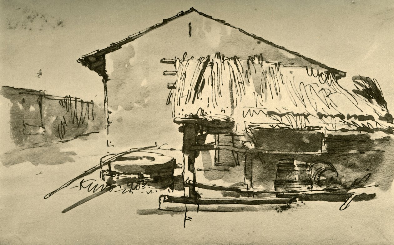 इंटीरियर टू ए फार्मयार्ड, 18 वीं शताब्दी, 1928 के मध्य में द्वारा जियोवन्ती बतिस्ता टाईपोलो