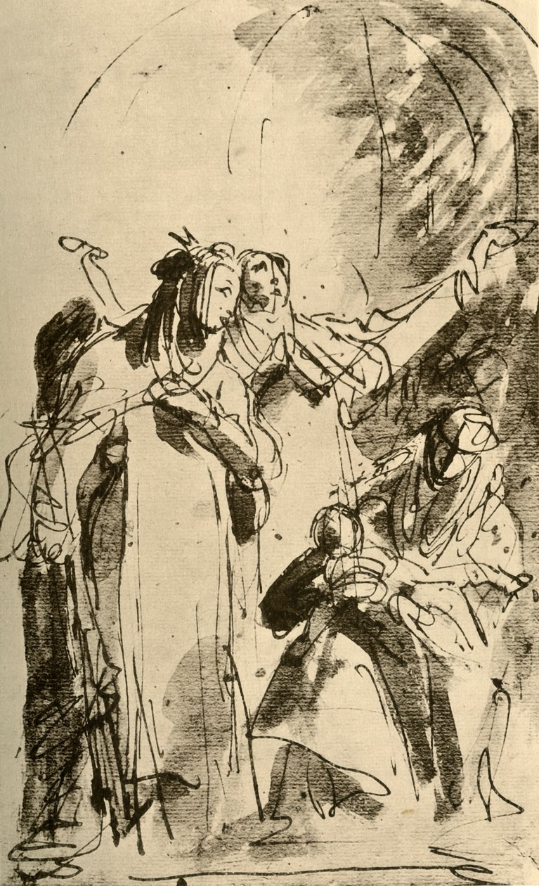 दो महिला संन्यासी के साथ मैडोना, 1747-1748, 1928 द्वारा जियोवन्ती बतिस्ता टाईपोलो