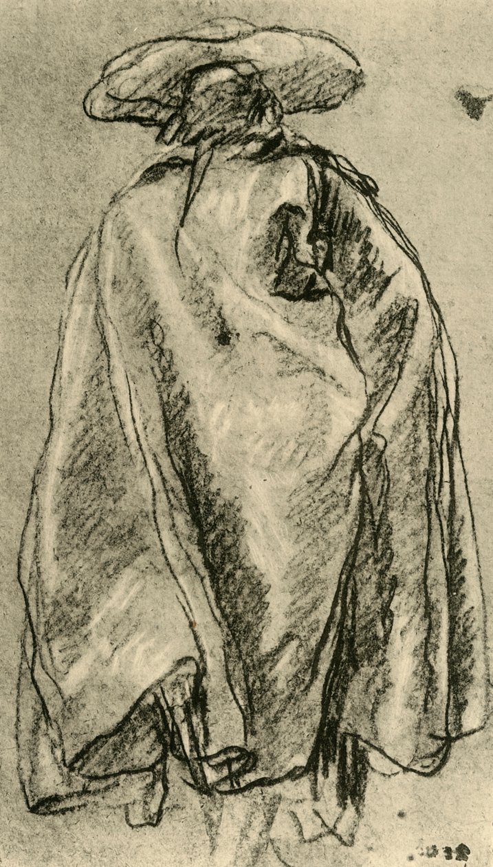 1752, 1928 में पीछे से देखे गए एक बिग क्लॉक में मैन द्वारा जियोवन्ती बतिस्ता टाईपोलो