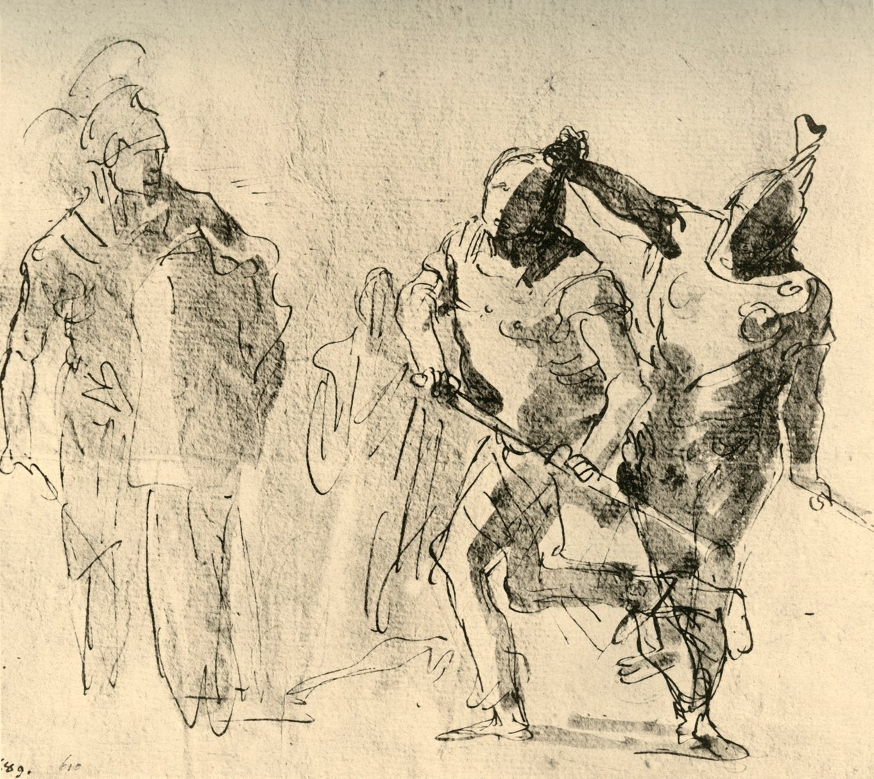 मिनर्वा क्रोध की जांच करता है, c1757, 1928 द्वारा जियोवन्ती बतिस्ता टाईपोलो