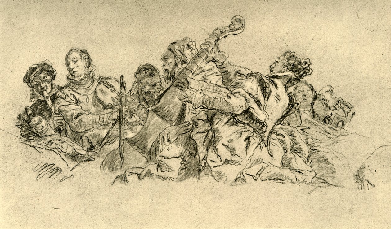 संगीतकार, 1752, 1928 द्वारा जियोवन्ती बतिस्ता टाईपोलो