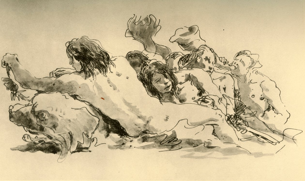 नेरिड्स और ट्राइटन, c1753-1762, 1928 द्वारा जियोवन्ती बतिस्ता टाईपोलो