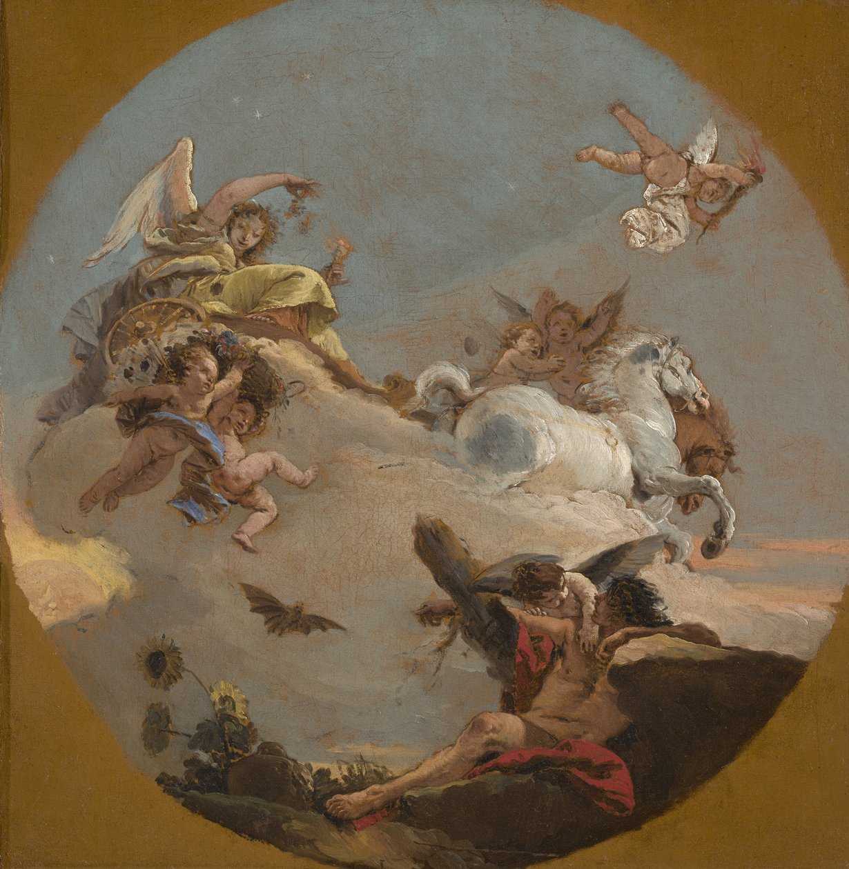 औरोरा का रथ, c.1734 द्वारा जियोवन्ती बतिस्ता टाईपोलो