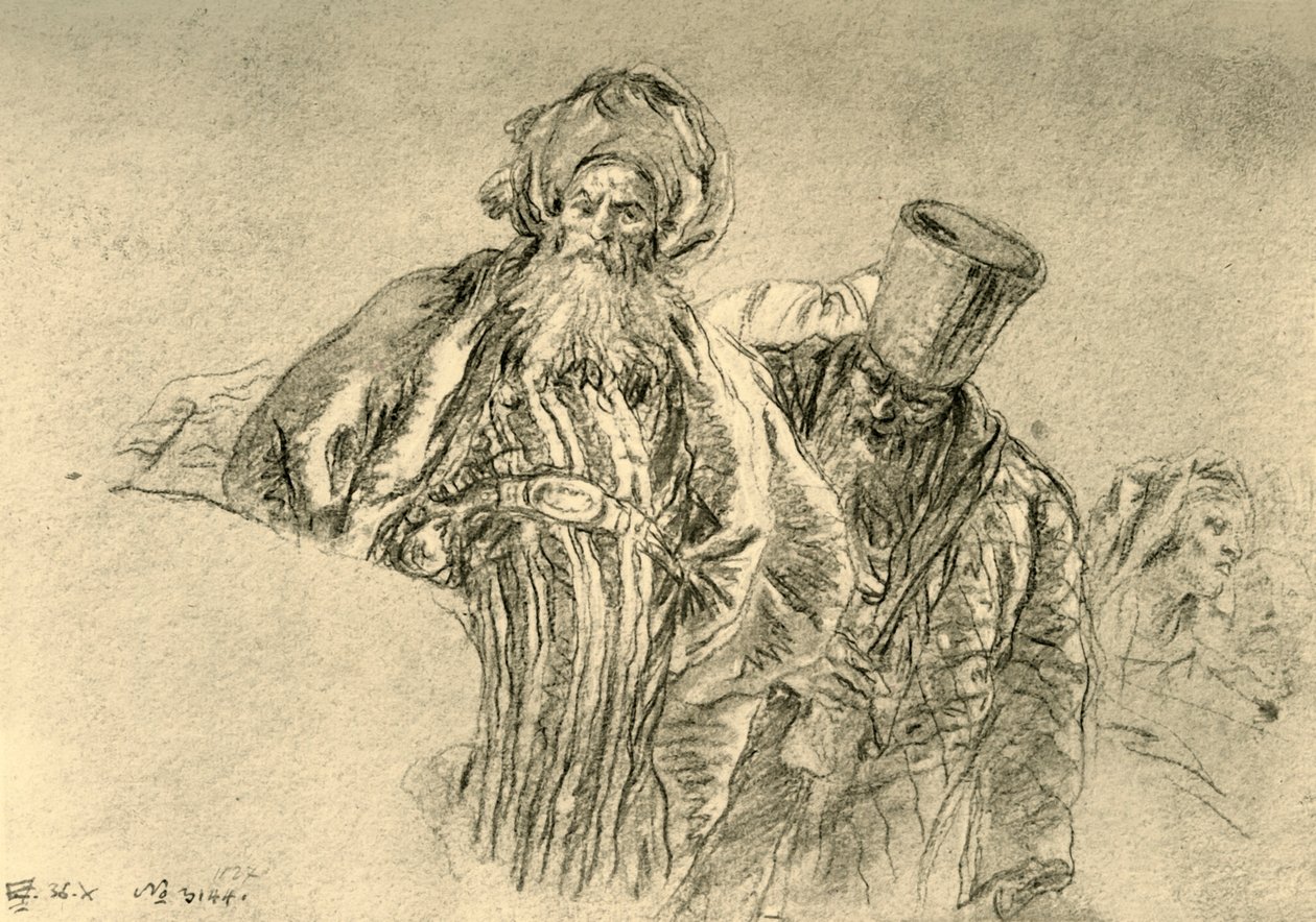 'टू ओरिएंटल मर्चेंट्स', 1753, 1928 द्वारा जियोवन्ती बतिस्ता टाईपोलो