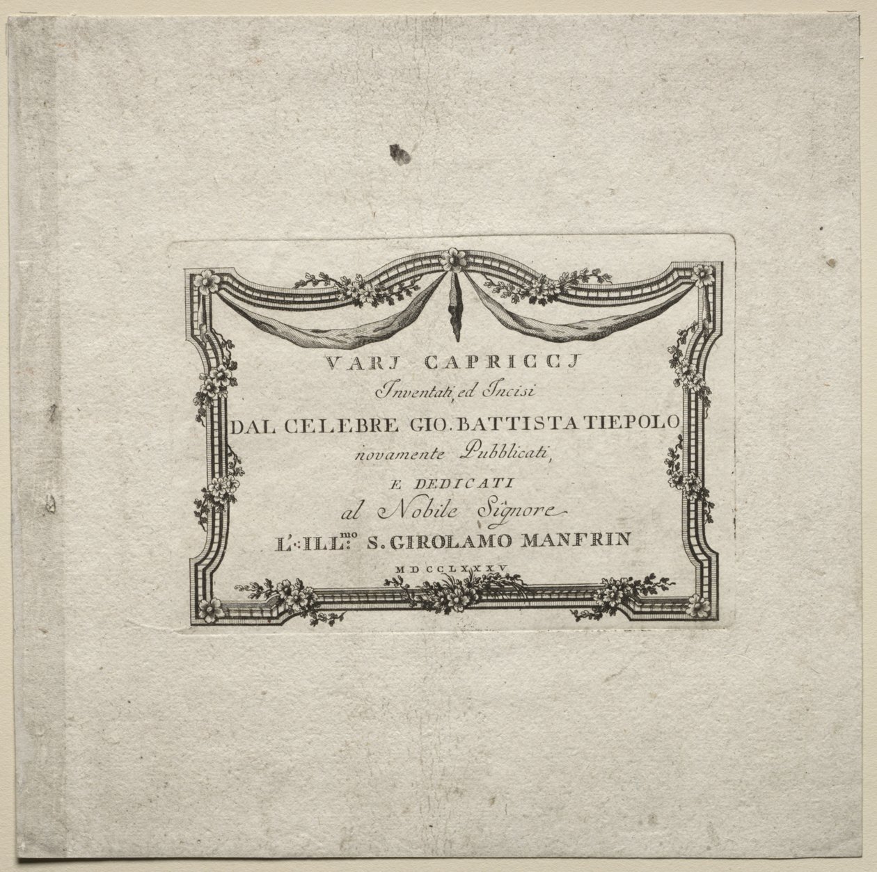 विभिन्न संधिएँ, 1785। द्वारा जियोवन्ती बतिस्ता टाईपोलो