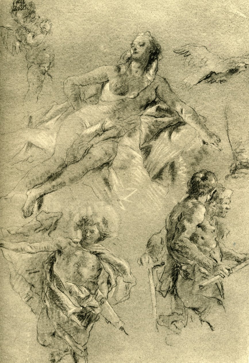 वीनस आराम और अन्य आंकड़े, c1762-c1766, 1928 द्वारा जियोवन्ती बतिस्ता टाईपोलो