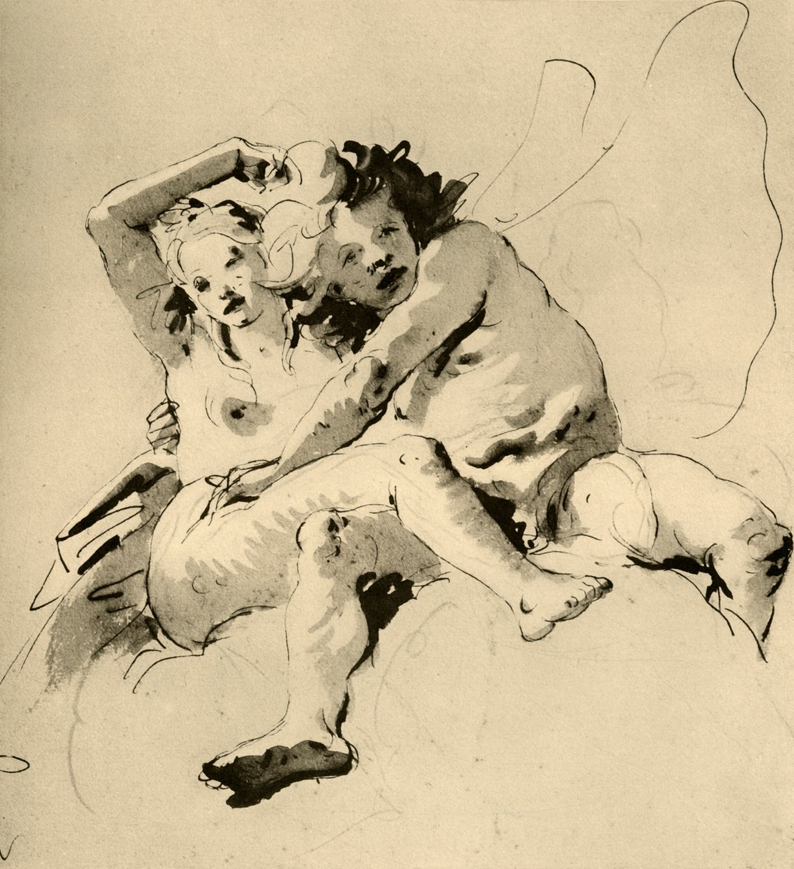 ज़ेफियर और फ्लोरा, 1757, 1928 द्वारा जियोवन्ती बतिस्ता टाईपोलो