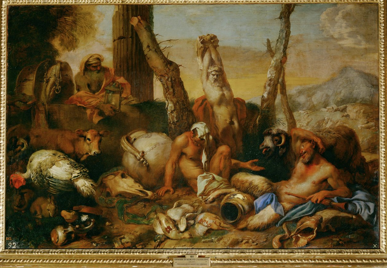  द्वारा जियोवानी बेनेडेटो (1609-64) कास्टिग्लिओन