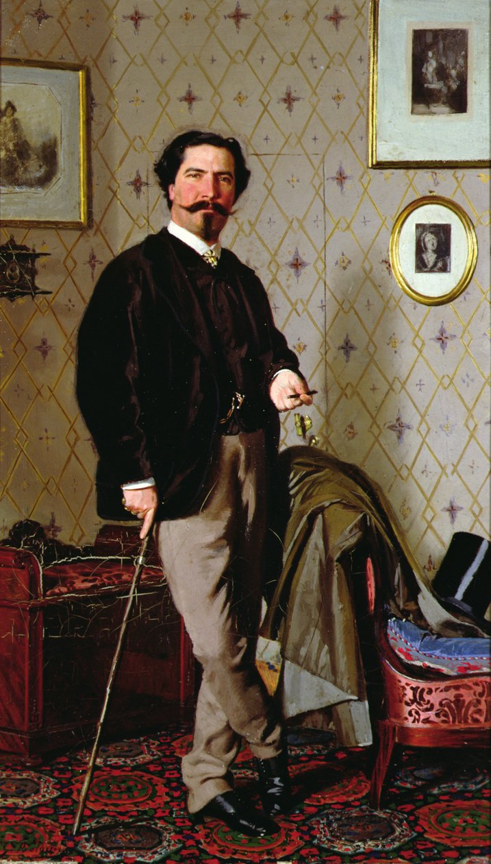 क्रिस्टियानो बंटी का पोर्ट्रेट (1824-1904) (कैनवास पर तेल) द्वारा जियोवन्नी बोल्डिनी
