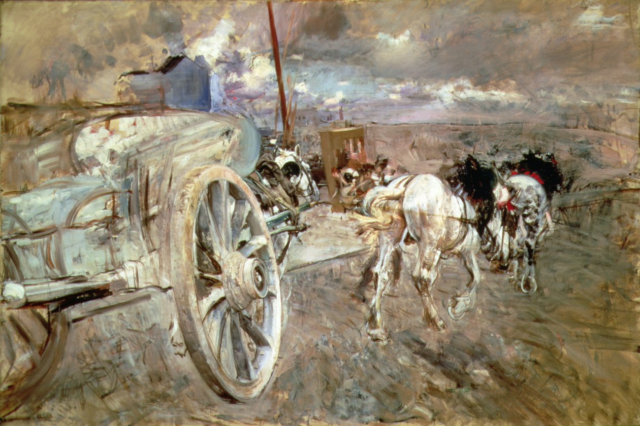द डम्पर एट द पोर्ट डेएसीयर, 1886-7 द्वारा जियोवन्नी बोल्डिनी