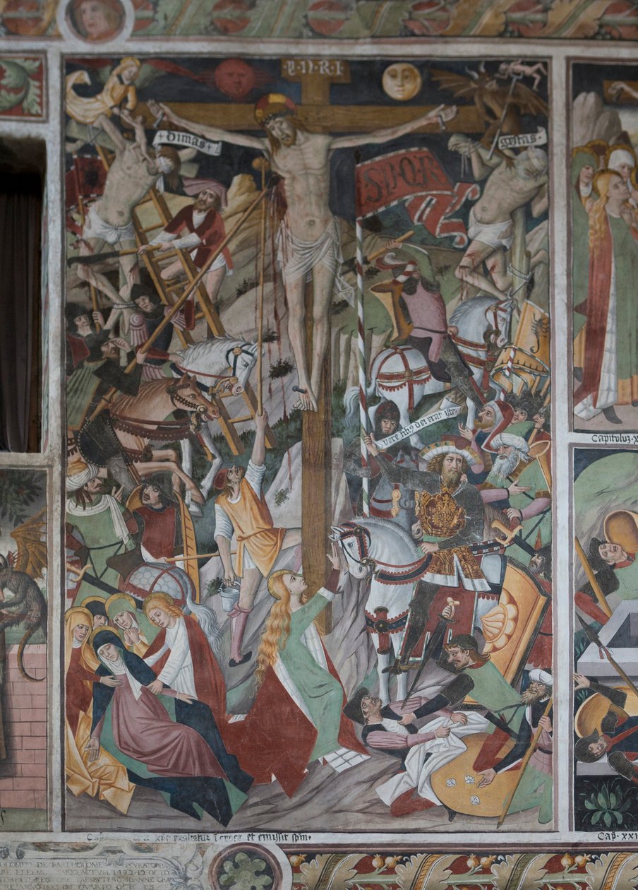 क्रूसीफिकेशन, c.1492 (फ्रेस्को) द्वारा जियोवन्नी कैनेवियो