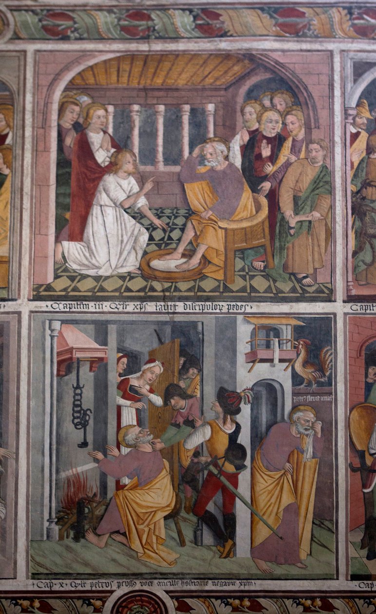 क्राइस्ट के जीवन के दृश्य, c.1492 (फ्रेस्को) द्वारा जियोवन्नी कैनेवियो