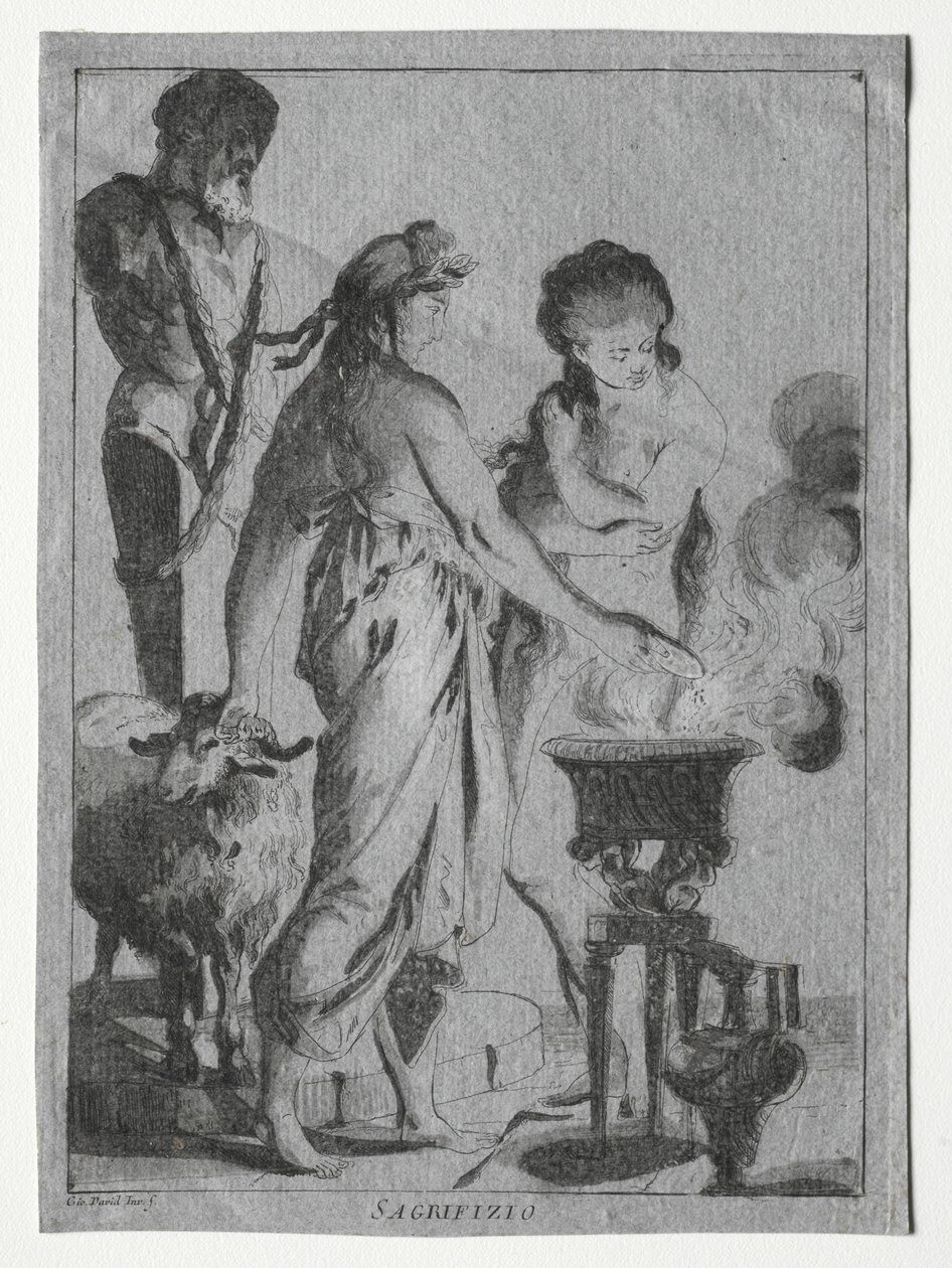 बलिदान, सी। 1775-1776। द्वारा जियोवन्नी डेविड