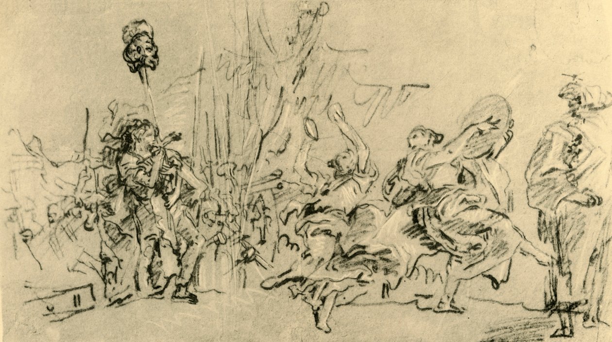 डेविड की विजय, c1759, 1928 द्वारा जियोवानी डोमेनिको टाईपोलो