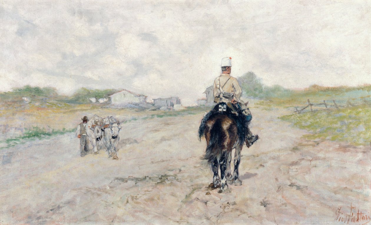 द ट्रूपर, जियोवानी फतोरी द्वारा (1825-1908) द्वारा जियोवन्नी फत्तोरी