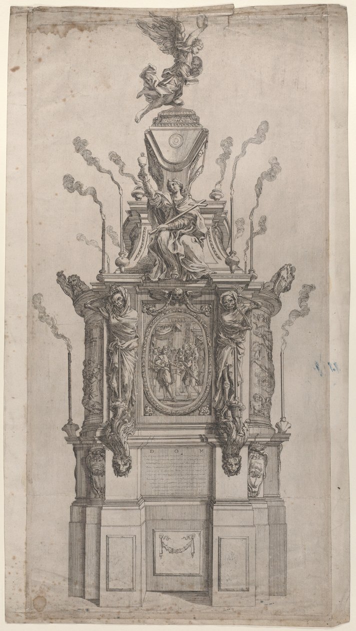 Catafalque, 1626-80। द्वारा जियोवन्नी फ्रांसेस्को ग्रिमाल्डी