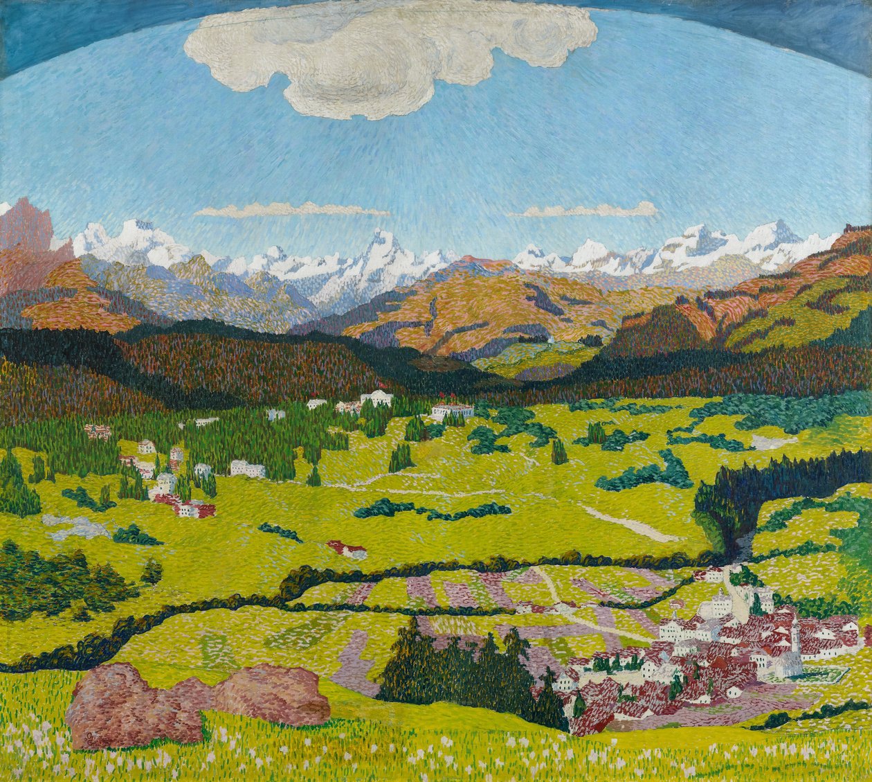 झांकियों का पैनोरमा। ट्राइपटिक, केंद्रीय पैनल, 1904। द्वारा जियोवन्नी जियाओमेट्टी