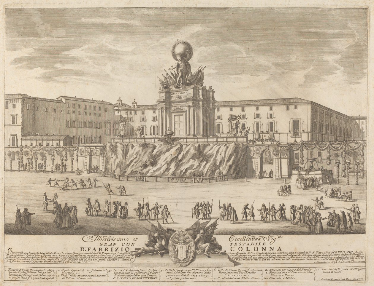 quot;चाइनाquot; महोत्सव के लिए जानूस का मंदिर द्वारा Alessandro Specchi . के बाद Giovanni Girolamo Frezza